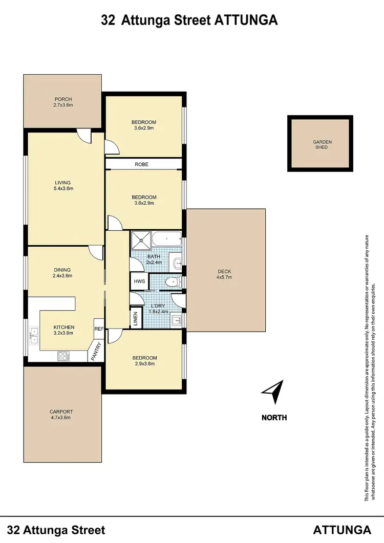 Floorplan of Homely house listing, 32 Attunga Street, Attunga NSW 2345
