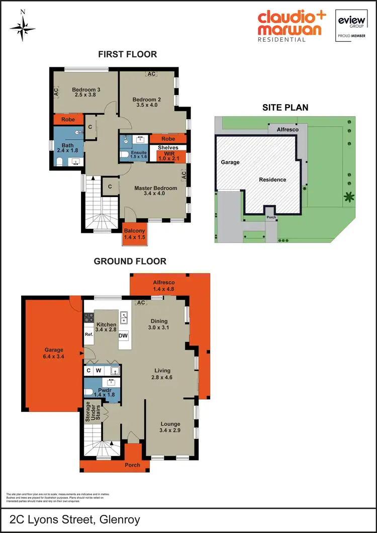 Floorplan of Homely townhouse listing, 2C Lyons Street, Glenroy VIC 3046