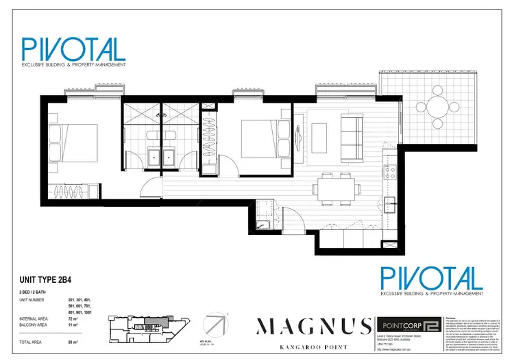 Floorplan of Homely apartment listing, 5012/59 O'Connell St, Kangaroo Point QLD 4169