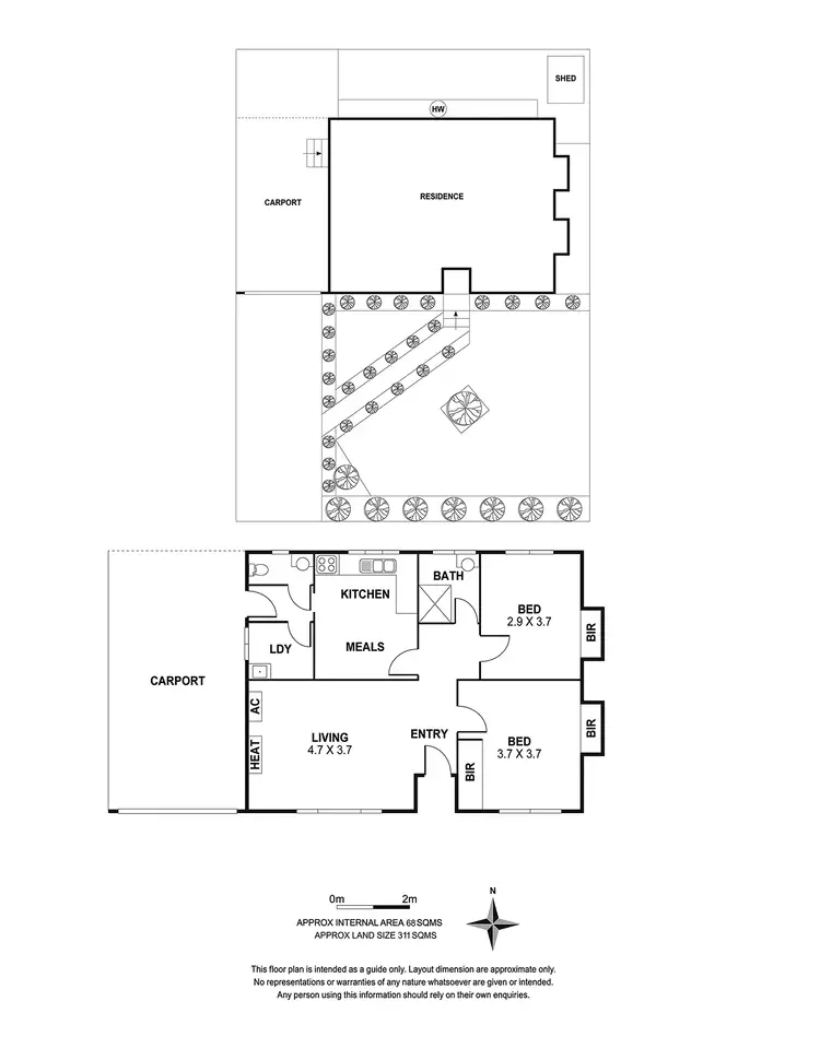 Floorplan of Homely unit listing, 64 Jesson Crescent, Dandenong VIC 3175