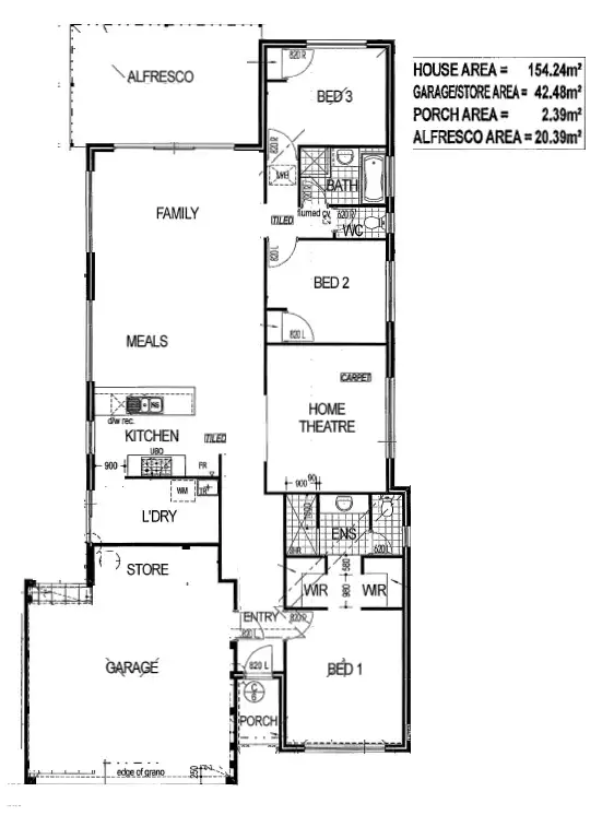 Floorplan of Homely house listing, 3 Surman Street, Byford WA 6122