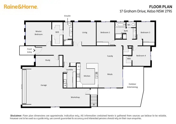 Floorplan of Homely house listing, 17 Graham Drive, Kelso NSW 2795