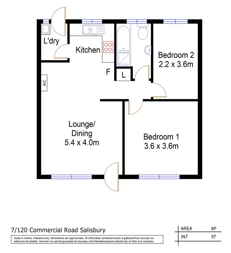 Floorplan of Homely unit listing, 7/120 Commercial Road, Salisbury SA 5108