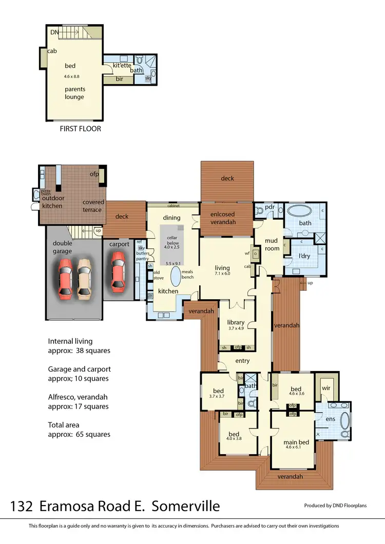 Floorplan of Homely house listing, 132 Eramosa Road East, Somerville VIC 3912