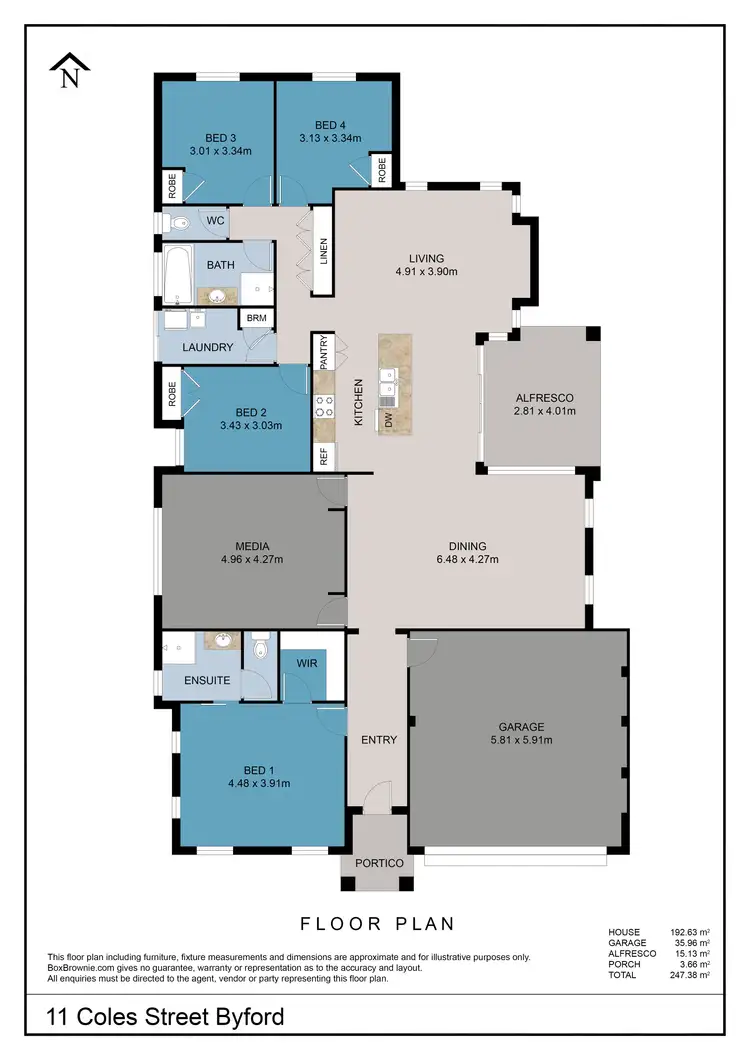 Floorplan of Homely house listing, 11 Coles Street, Byford WA 6122