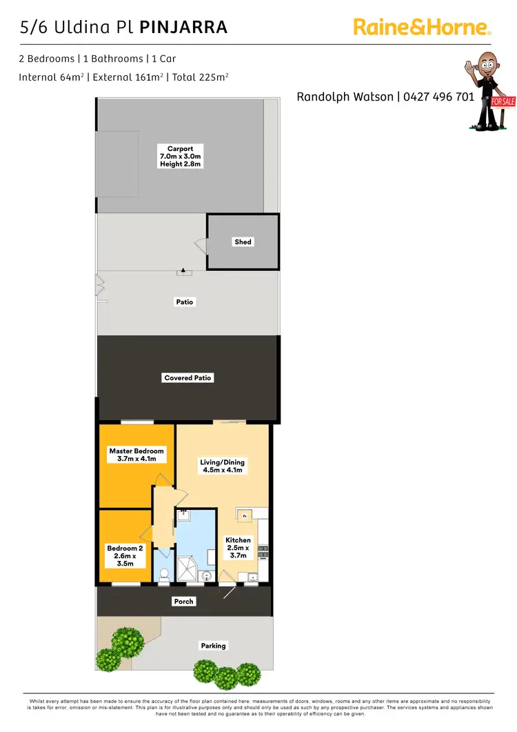 Floorplan of Homely unit listing, 5/6 Uldina Place, Pinjarra WA 6208