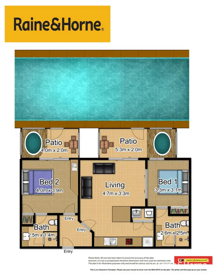 Floorplan of Homely unit listing, 4/3-5 Davidson Street (Mantra Aqueous), Port Douglas QLD 4877