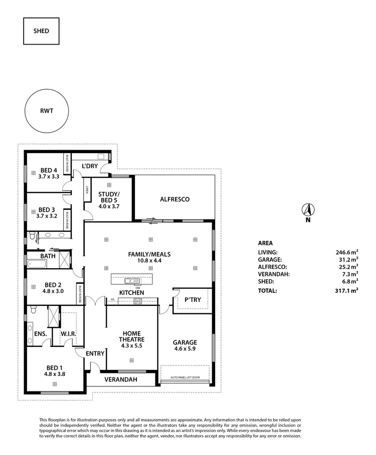 Floorplan of Homely house listing, 20 Davey Street, Strathalbyn SA 5255