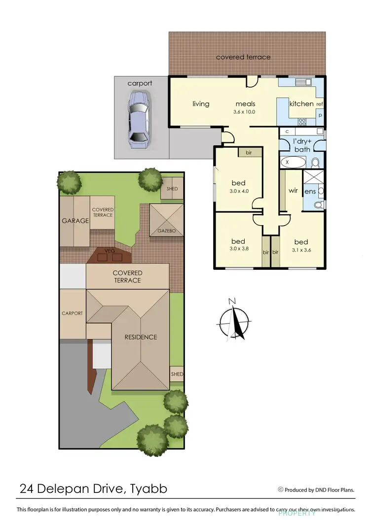 Floorplan of Homely house listing, 24 Delepan Drive, Tyabb VIC 3913