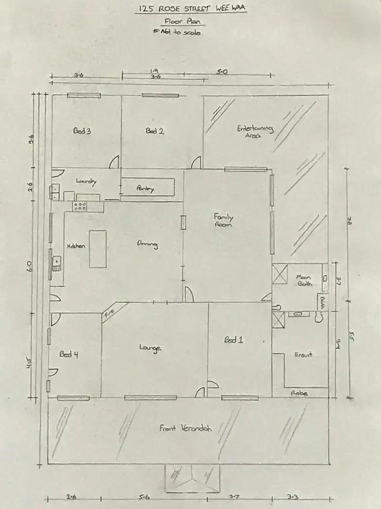 Floorplan of Homely house listing, 125 Rose Street, Wee Waa NSW 2388