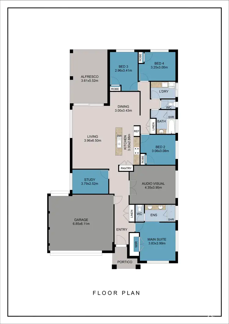 Floorplan of Homely house listing, 41 Allanson Drive, Byford WA 6122
