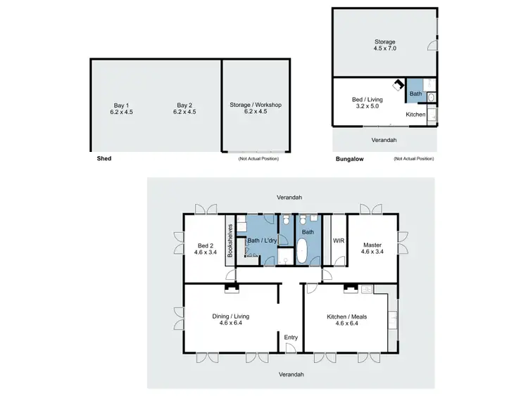 Floorplan of Homely house listing, 1075 Old Tolmie Road, Tolmie VIC 3723