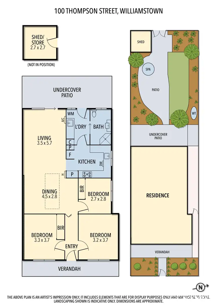 Floorplan of Homely house listing, 100 Thompson Street, Williamstown VIC 3016