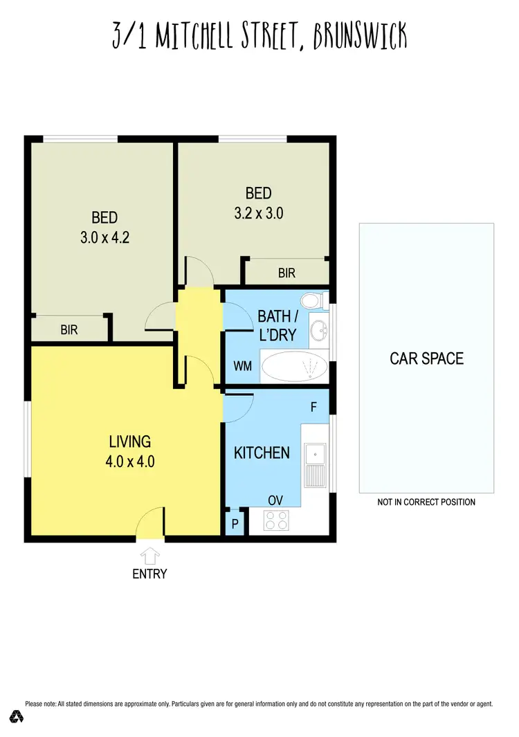 Floorplan of Homely apartment listing, 3/1 Mitchell Street, Brunswick VIC 3056