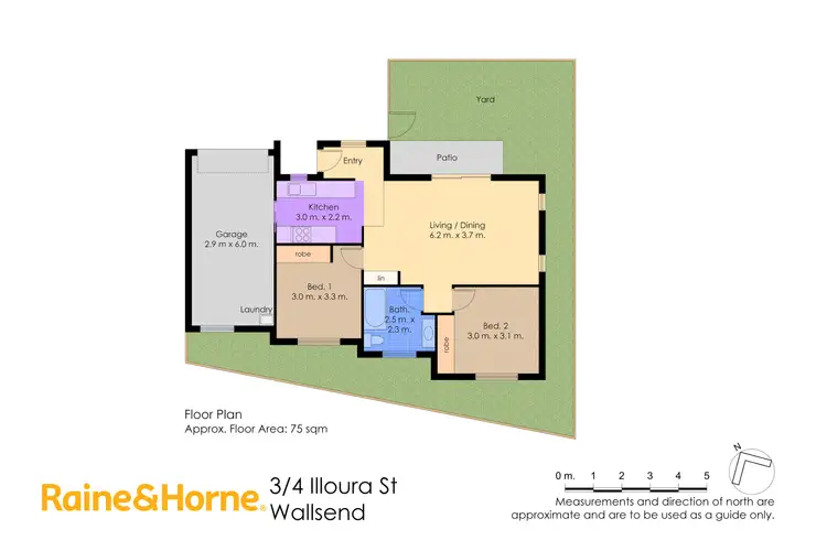 Floorplan of Homely villa listing, 3/4 Illoura Street, Wallsend NSW 2287