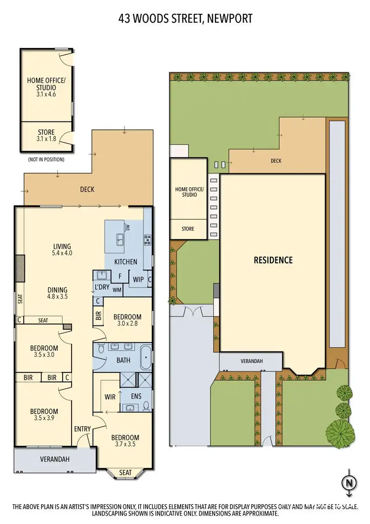 Floorplan of Homely house listing, 43 Woods Street, Newport VIC 3015