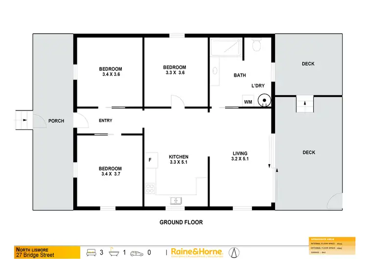 Floorplan of Homely house listing, 27 Bridge Street, North Lismore NSW 2480
