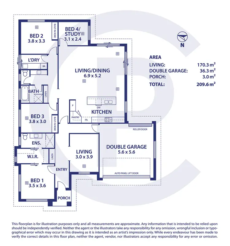 Floorplan of Homely house listing, 93 East Parkway, Mount Barker SA 5251