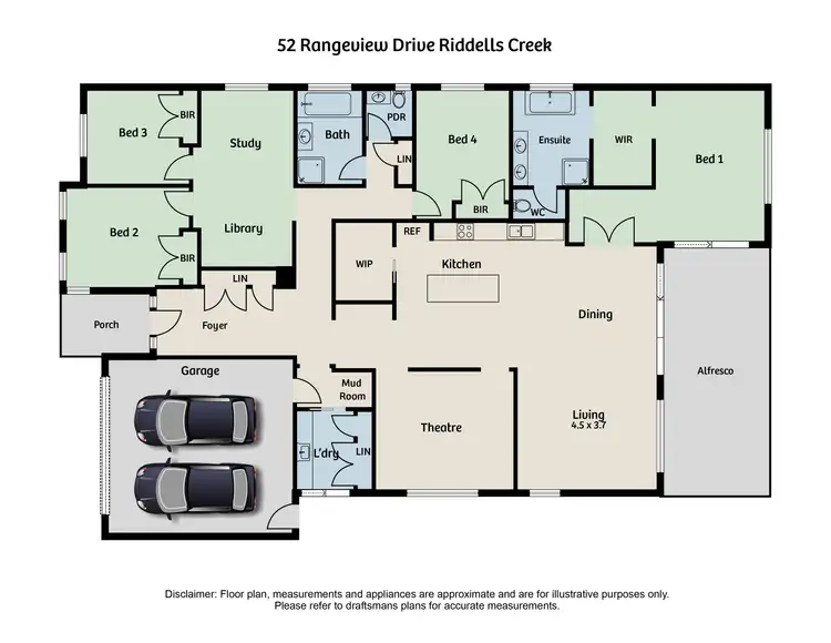 Floorplan of Homely house listing, 52 Rangeview Drive, Riddells Creek VIC 3431