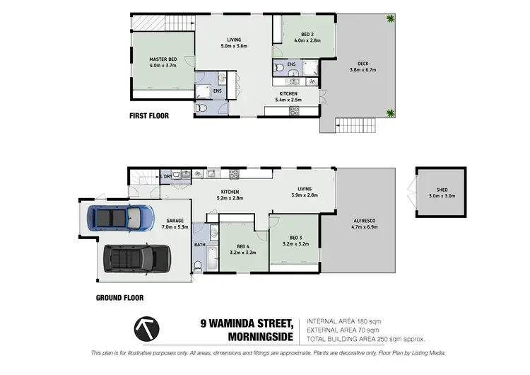 Floorplan of Homely house listing, 9 Waminda Street, Morningside QLD 4170