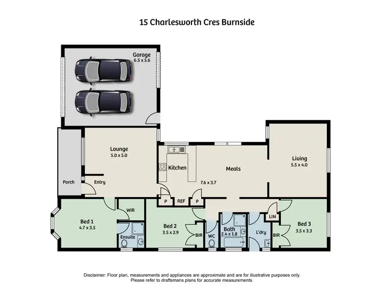 Floorplan of Homely house listing, 15 Charlesworth Crescent, Burnside VIC 3023