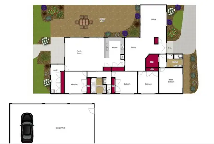 Floorplan of Homely house listing, 19 Bushfield Court, Traralgon VIC 3844