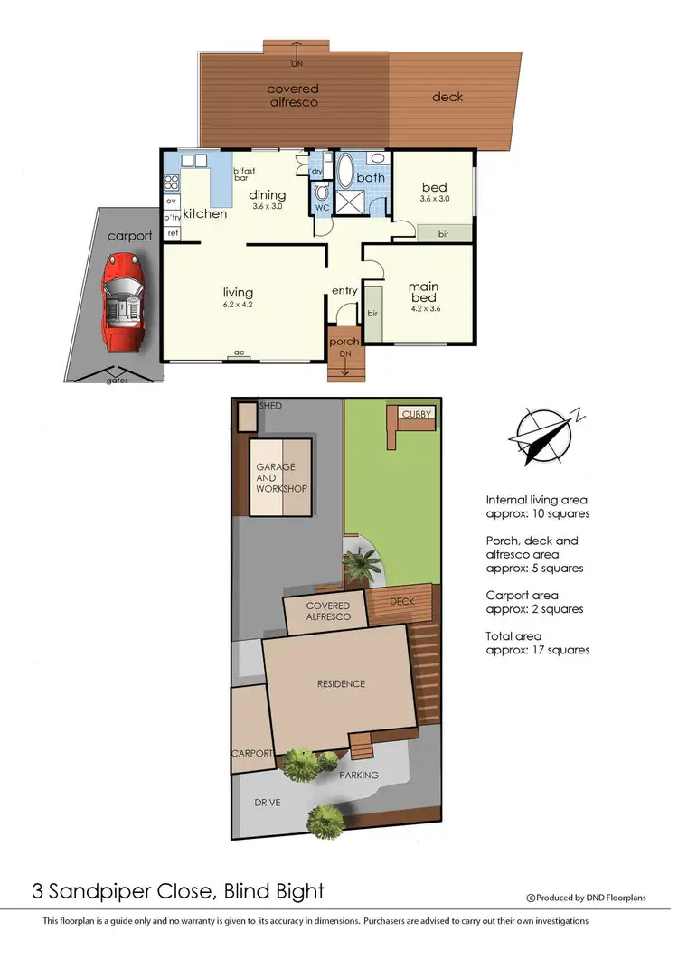 Floorplan of Homely house listing, 3 Sandpiper Close, Blind Bight VIC 3980