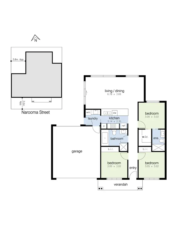 Floorplan of Homely house listing, 4 Narooma Street, Norlane VIC 3214
