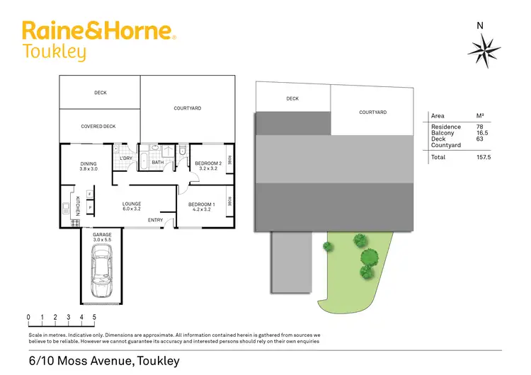 Floorplan of Homely unit listing, 6/10 Moss Avenue, Toukley NSW 2263