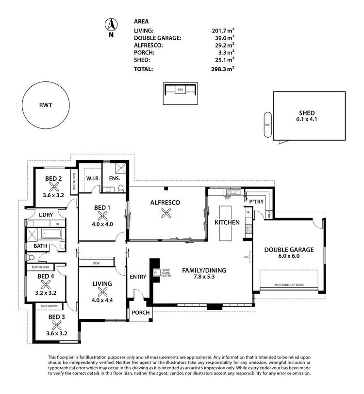 Floorplan of Homely house listing, 6 Parkside Court, Strathalbyn SA 5255