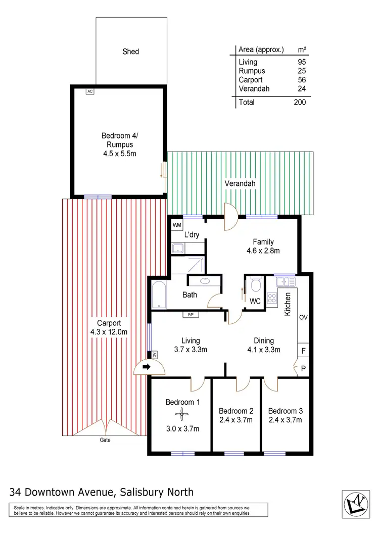 Floorplan of Homely house listing, 34 Downton Avenue, Salisbury North SA 5108
