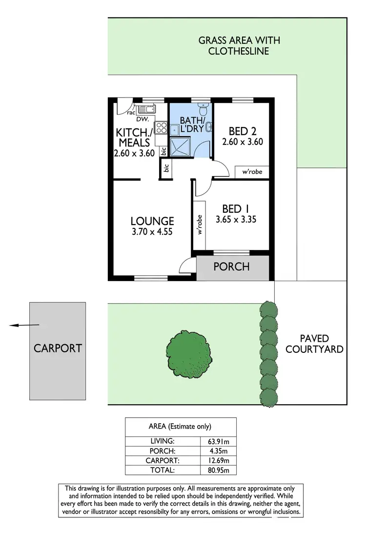 Floorplan of Homely unit listing, 3/19 Oscar Street, Brooklyn Park SA 5032