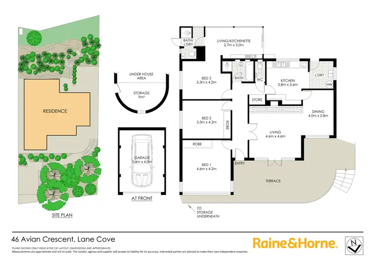 Floorplan of Homely house listing, 46 Avian Crescent, Lane Cove NSW 2066