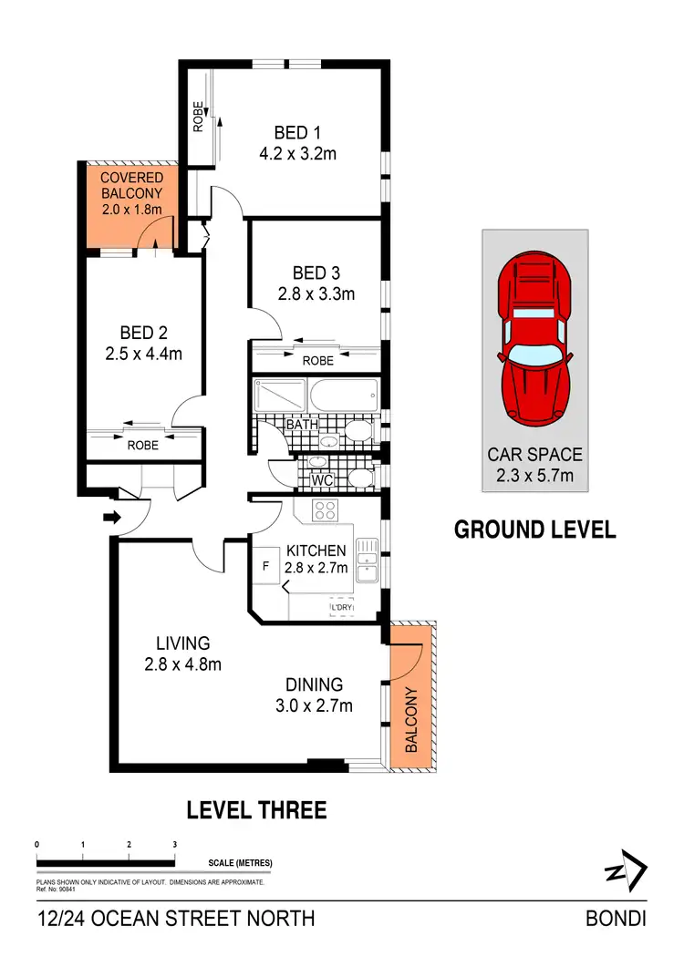 Floorplan of Homely apartment listing, 12/24 Ocean Street North, Bondi NSW 2026