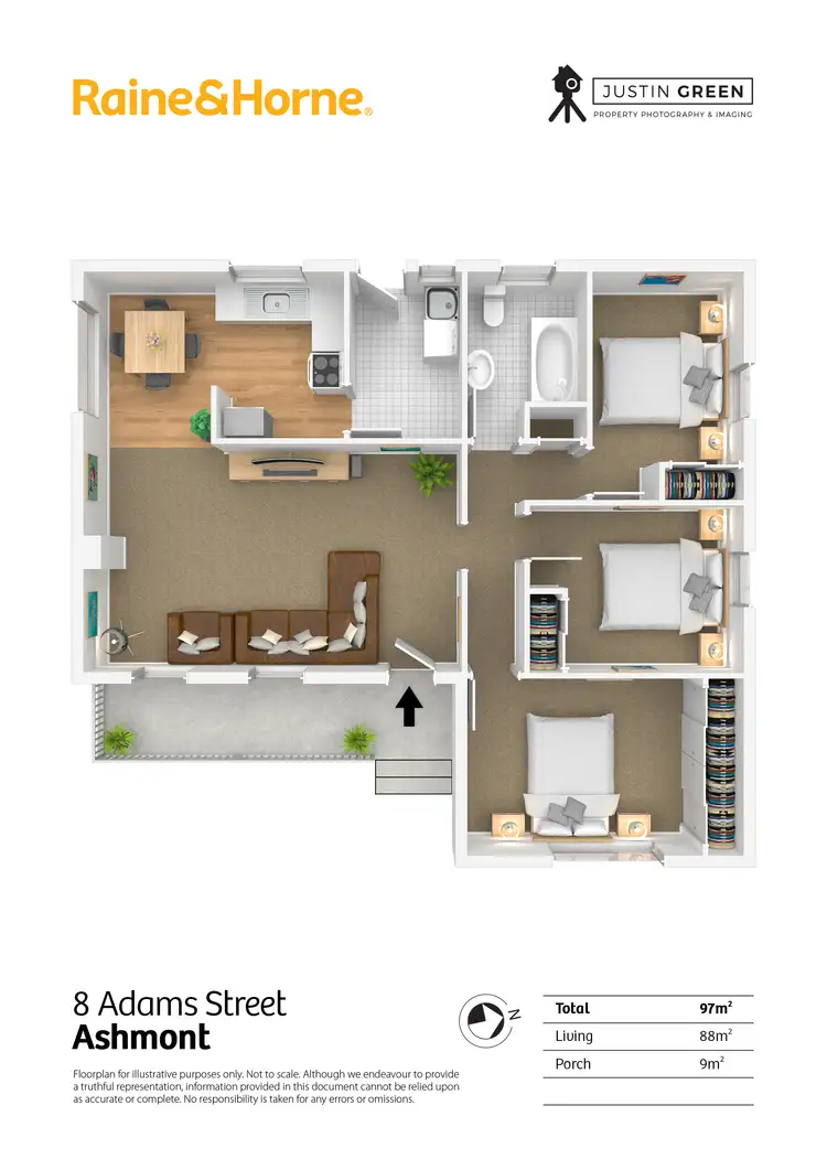 Floorplan of Homely house listing, 8 Adams Street, Ashmont NSW 2650