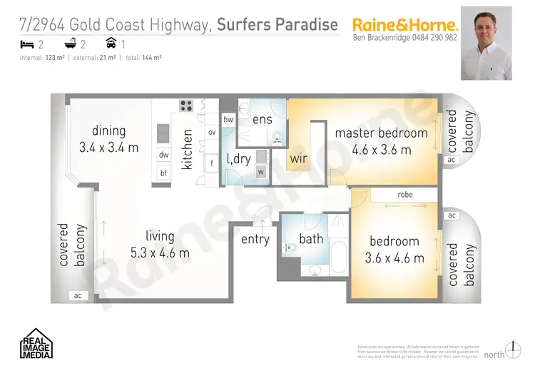 Floorplan of Homely unit listing, 7/2964 Gold Coast Highway, Surfers Paradise QLD 4217
