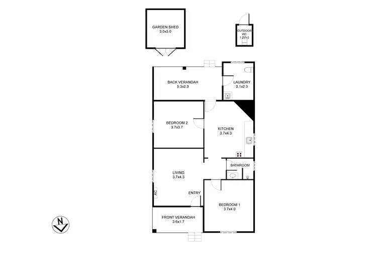 Floorplan of Homely house listing, 51 Mount View Road, Cessnock NSW 2325