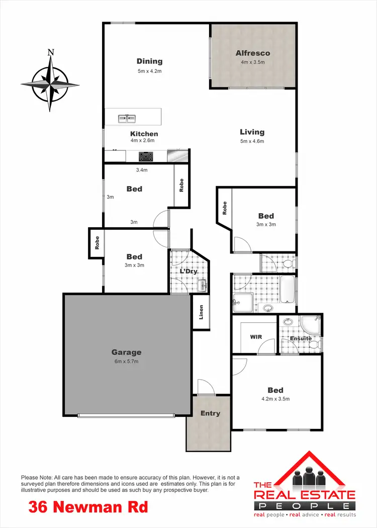 Floorplan of Homely house listing, 36 Newman Road, Wyreema QLD 4352