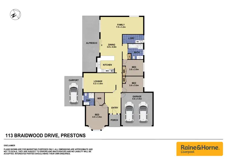 Floorplan of Homely house listing, 113 Braidwood Drive, Prestons NSW 2170