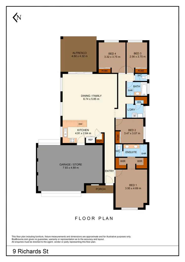 Floorplan of Homely house listing, 9 Richards Street, Byford WA 6122