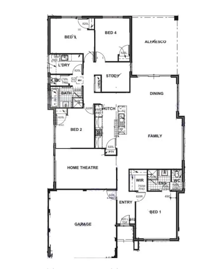 Floorplan of Homely house listing, 13 Poseidon Road, Byford WA 6122