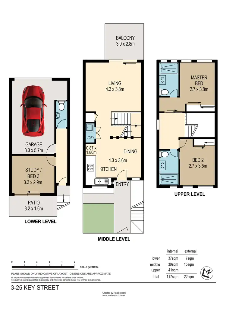 Floorplan of Homely townhouse listing, 3/25 Key Street, Morningside QLD 4170