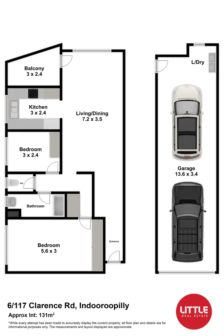 Floorplan of Homely apartment listing, 6/117 Clarence Road, Indooroopilly QLD 4068