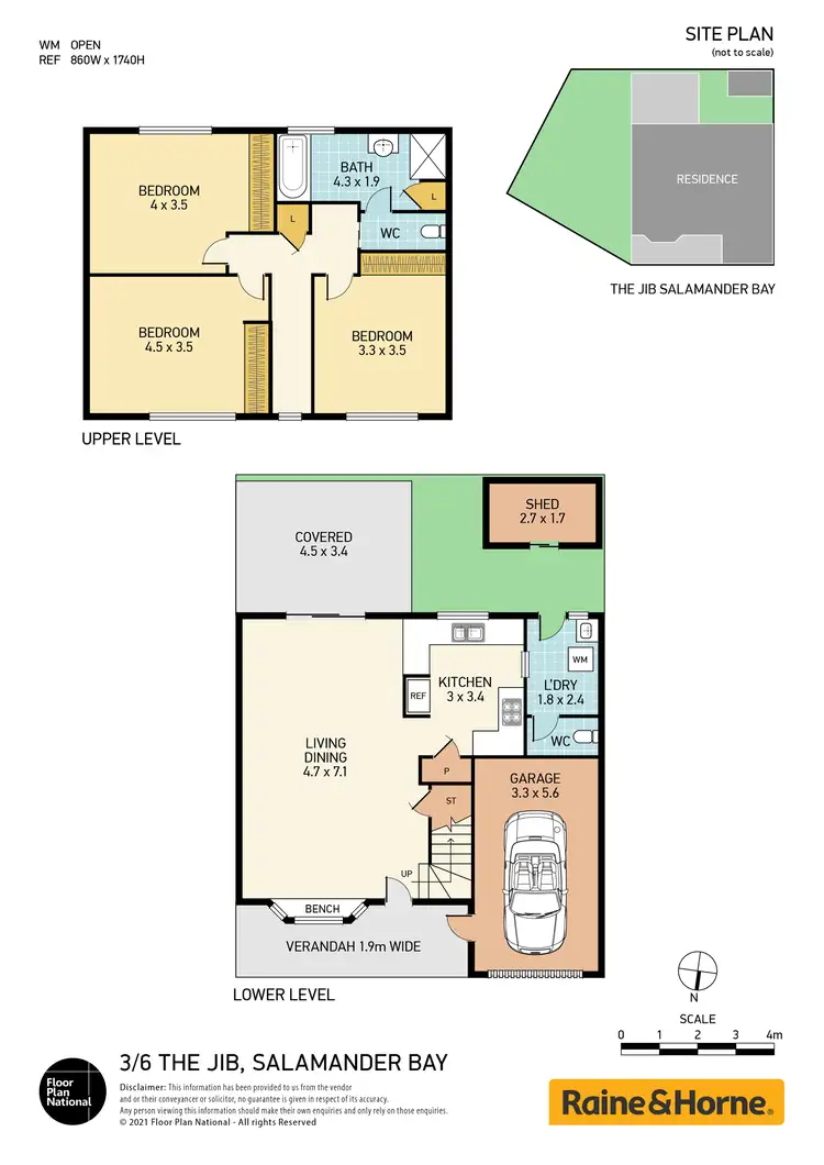 Floorplan of Homely townhouse listing, 3/6 The Jib, Salamander Bay NSW 2317