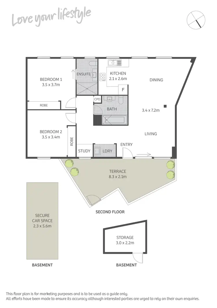 Floorplan of Homely apartment listing, 11/21 Coulson Street, Erskineville NSW 2043