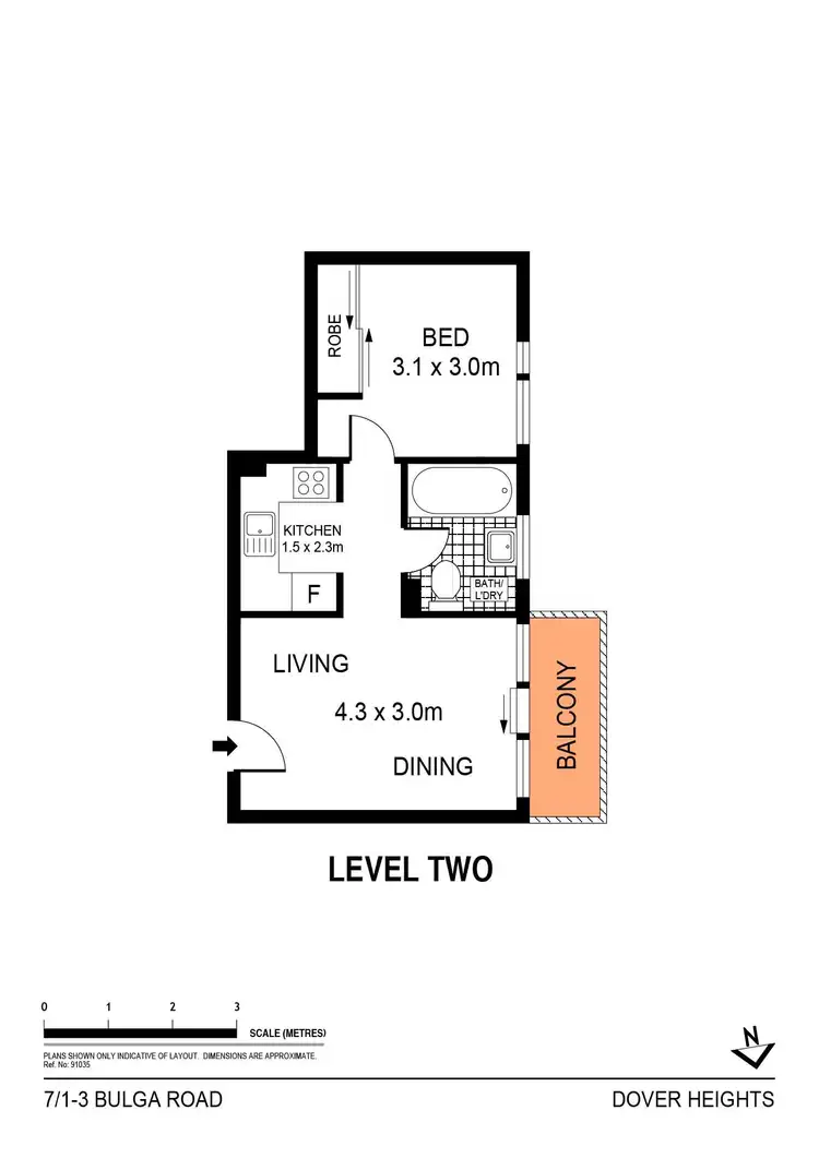 Floorplan of Homely apartment listing, 7/1-3 Bulga Road, Dover Heights NSW 2030