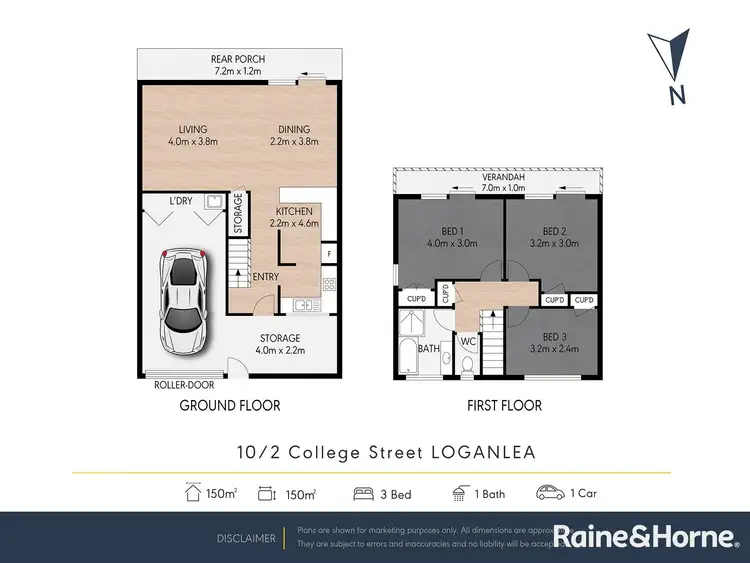 Floorplan of Homely townhouse listing, 10/2 College Street, Loganlea QLD 4131