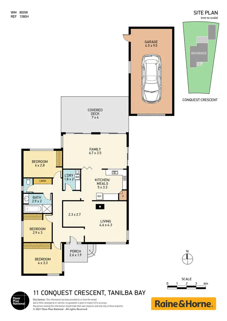 Floorplan of Homely house listing, 11 Conquest Crescent, Tanilba Bay NSW 2319