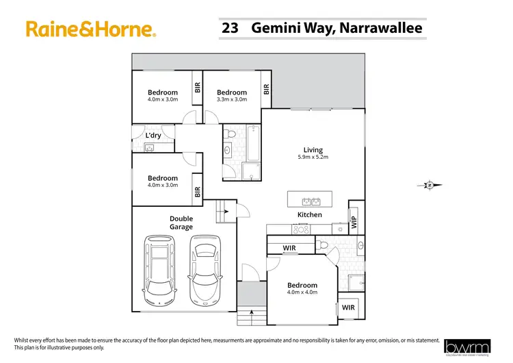 Floorplan of Homely house listing, 23 Gemini Way, Narrawallee NSW 2539