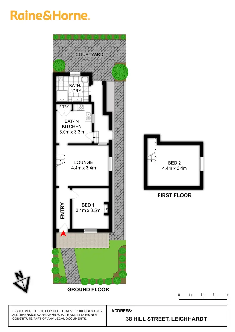Floorplan of Homely house listing, 38 Hill Street, Leichhardt NSW 2040